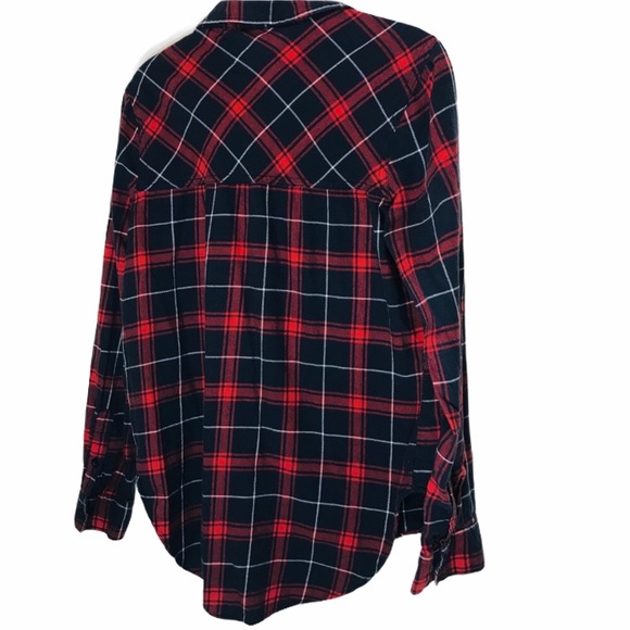 Polly & Esther plaid shirt size L long sle… - Picture 5 of 6
